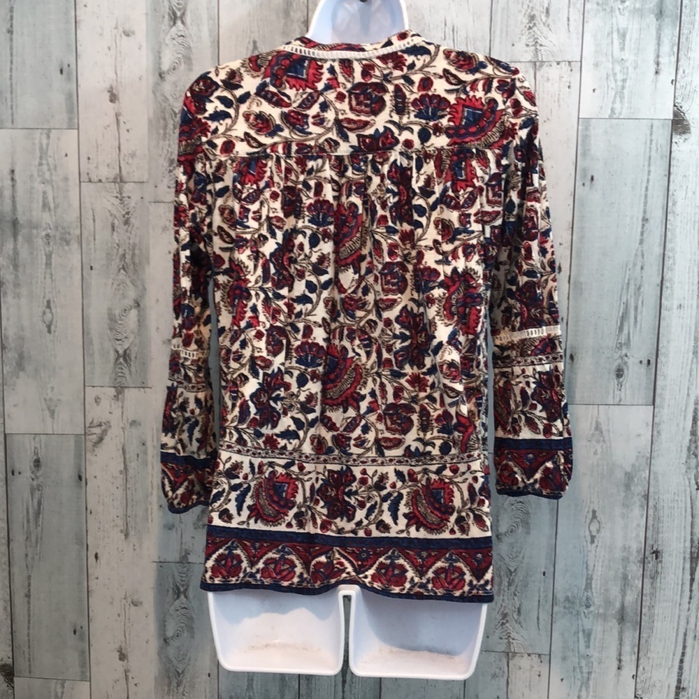 Lucky Brand V-Neck Blouse Small - Picture 4 of 11